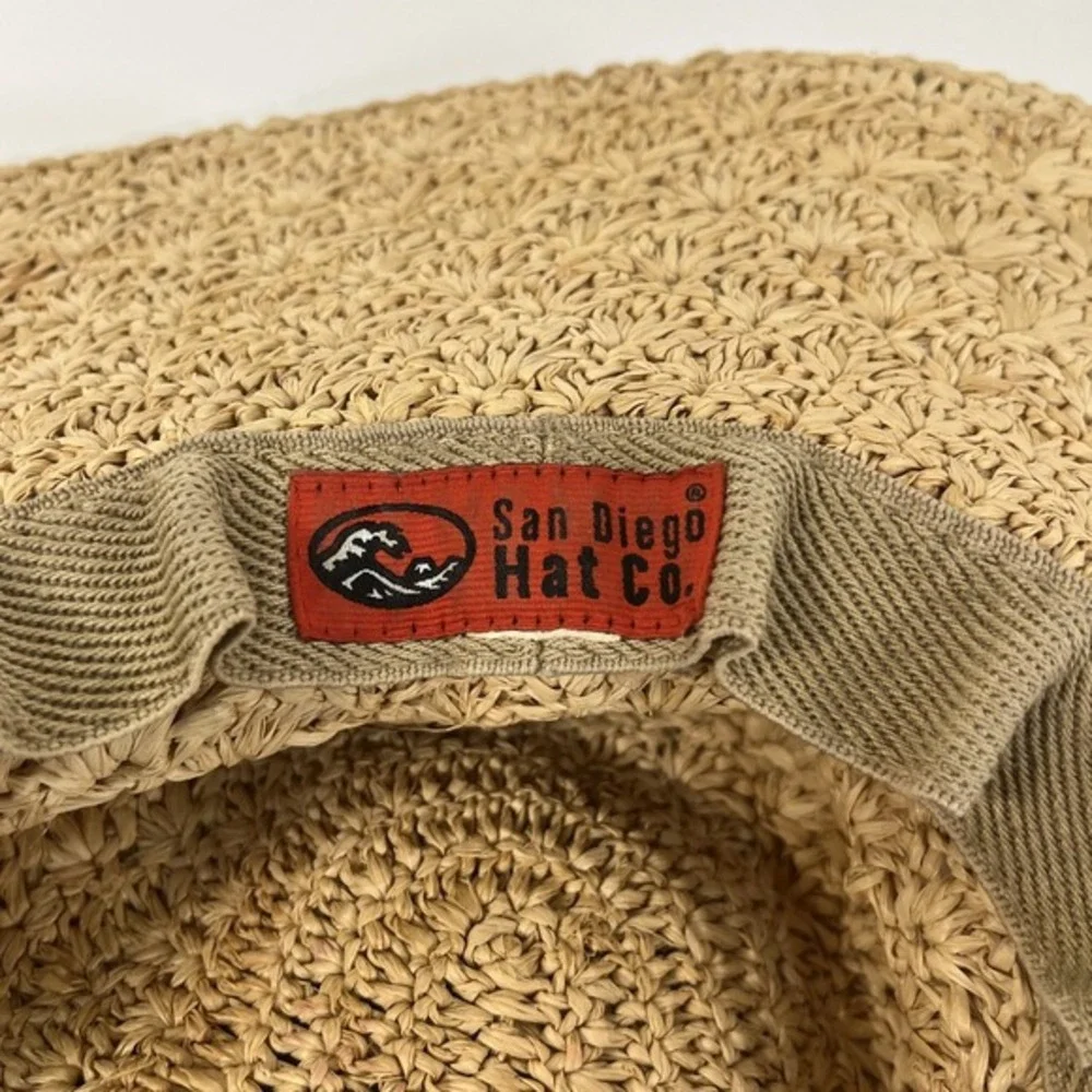San Diego Hat Co. Raffia BOHO Sun Outdoor Straw Women's Beach Summer Wide Brim‎